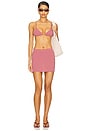 view 9 of 11 by Marianna Harlow Skirt in Red & Pink Stripe