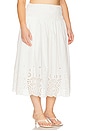 view 4 of 11 by Marianna Lya Midi Skirt in White