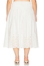 view 8 of 11 by Marianna Lya Midi Skirt in White
