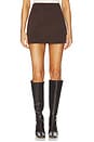 view 1 of 6 MILLY 스커트 in Chocolate Brown