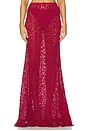view 1 of 11 by Marianna Zelie Maxi Skirt in Burgundy