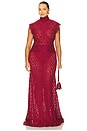 view 10 of 11 by Marianna Zelie Maxi Skirt in Burgundy