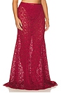 view 4 of 11 by Marianna Zelie Maxi Skirt in Burgundy