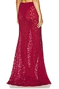 view 7 of 11 by Marianna Zelie Maxi Skirt in Burgundy