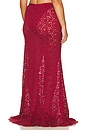 view 8 of 11 by Marianna Zelie Maxi Skirt in Burgundy