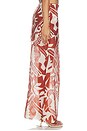view 3 of 7 Caila Maxi Skirt in Brown Riviera Abstract