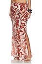 view 4 of 7 Caila Maxi Skirt in Brown Riviera Abstract
