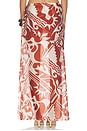 view 5 of 7 Caila Maxi Skirt in Brown Riviera Abstract