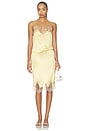 view 6 of 7 Geneia Midi Skirt in Pale Yellow