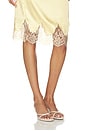 view 7 of 7 Geneia Midi Skirt in Pale Yellow