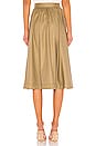 view 3 of 4 The Maxime Midi Skirt in Olive Green