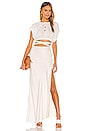 view 5 of 5 The Cydney Maxi Skirt in Ivory