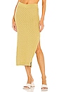 view 1 of 4 Billie V Waist Midi Skirt in Green