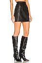 view 2 of 4 Lee Leather Mini Skirt in Black