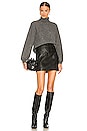 view 4 of 4 Lee Leather Mini Skirt in Black