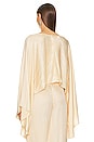 view 3 of 4 Frederika Cape Top in Nude