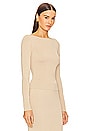 view 3 of 6 by Marianna Della Long Sleeve Top in Champagne