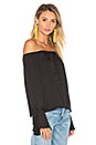 view 2 of 5 The Off Shoulder Blouse in Black