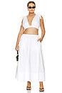 view 6 of 6 by Marianna Arman Poplin Crop Top in White