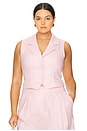 view 2 of 6 by Marianna Carinne Vest Top in Blush Pink