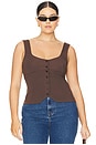 view 2 of 8 by Marianna Evonne Top in Chocolate Brown