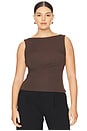 view 2 of 8 by Marianna Cyra Top in Chocolate Brown