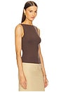 view 3 of 8 by Marianna Cyra Top in Chocolate Brown