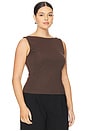 view 4 of 8 by Marianna Cyra Top in Chocolate Brown