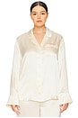 view 2 of 9 by Marianna Tay Silk Pajama Top in Beige