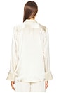 view 5 of 9 by Marianna Tay Silk Pajama Top in Beige