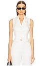 view 1 of 8 by Marianna Carinne Satin Vest Top in Ivory