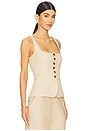 view 3 of 8 by Marianna Leala Top in Tan Beige