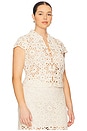 view 4 of 9 by Marianna Shay Top in Beige
