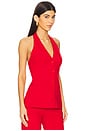 view 3 of 8 by Marianna Kain Vest Top in Red