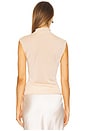 view 5 of 8 by Marianna Camryn Sheer Knit Top in Peachy Pink