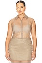 view 2 of 4 by Marianna Blaire Top in Taupe