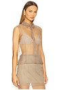 view 3 of 4 by Marianna Blaire Top in Taupe