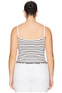 view 6 of 8 by Marianna Nicole Ribbed Tank in Black & White