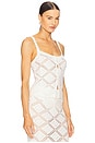 view 3 of 8 by Marianna Baileigh Knit Top in White