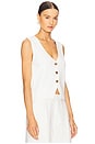 view 3 of 8 by Marianna Donellen Knit Vest in Ivory