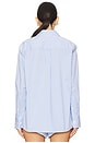 view 5 of 9 Rosalyn Button Down Shirt in Blue Stripe