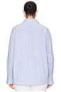 view 6 of 9 Rosalyn Button Down Shirt in Blue Stripe