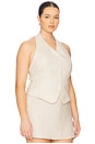 view 4 of 8 by Marianna Uma Linen Top in Natural Beige