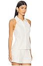 view 3 of 4 by Marianna Emi Top in Khaki Stripe