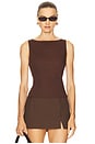 view 1 of 4 by Marianna Elsie Top in Chocolate Brown