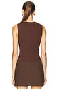 view 3 of 4 by Marianna Elsie Top in Chocolate Brown