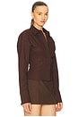 view 3 of 8 by Marianna Elsie Shirt in Chocolate Brown