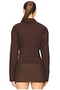 view 5 of 8 by Marianna Elsie Shirt in Chocolate Brown