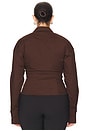 view 6 of 8 by Marianna Elsie Shirt in Chocolate Brown