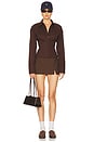 view 7 of 8 by Marianna Elsie Shirt in Chocolate Brown
